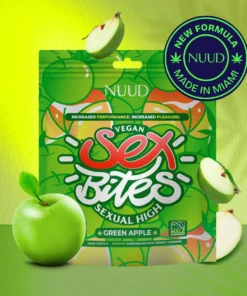 NUUD Sex Bites THC + Aphrodisiac Formula | 60mg - Apple