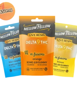 THC Live Resin Gummies 150MG | Mellow Fellow